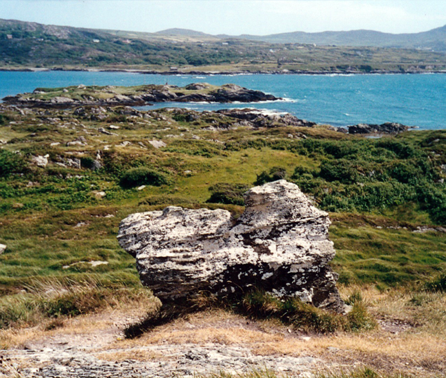 Cailleach Beara’s Rock, Coulagh Bay, near Eyeries, Beara Peninsula, Co. Cork
